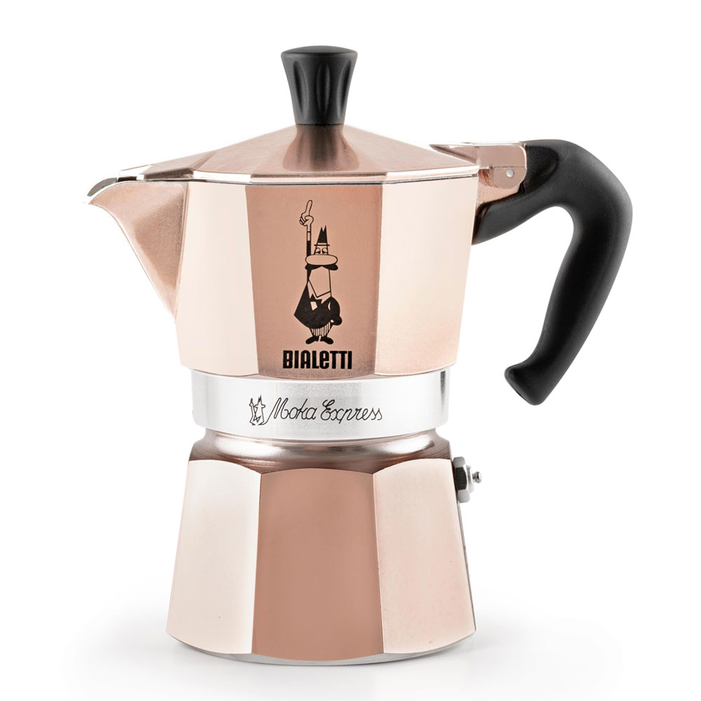 Гейзерная кофеварка Bialetti Moka Express Rose Gold (лимитированная серия) в официальном интернет-магазине Bialetti