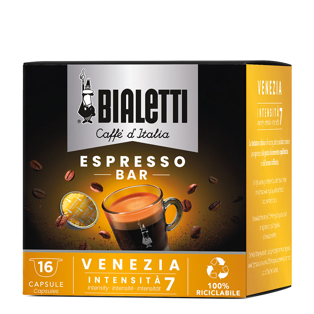 Кофе Bialetti Venezia в капсулах для кофемашин Bialetti от магазина Bialetti.ru