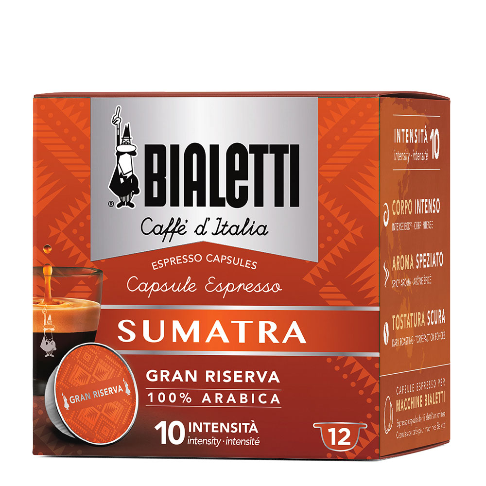 Кофе Bialetti Sumatra в капсулах для кофемашин Bialetti от магазина Bialetti.ru