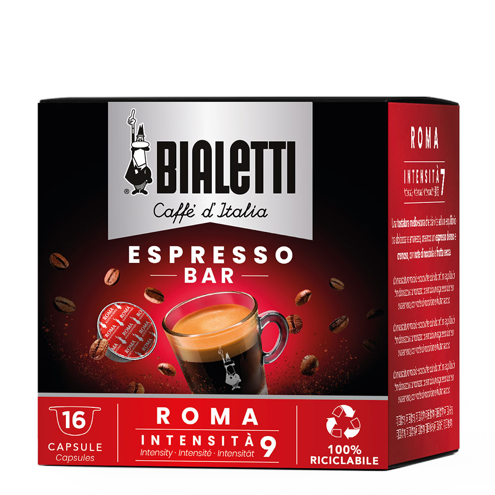 Кофе Bialetti Roma в капсулах для кофемашин Bialetti от магазина Bialetti.ru