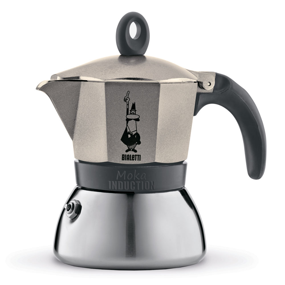 Гейзерная кофеварка Bialetti Moka Induction Gold в официальном интернет
