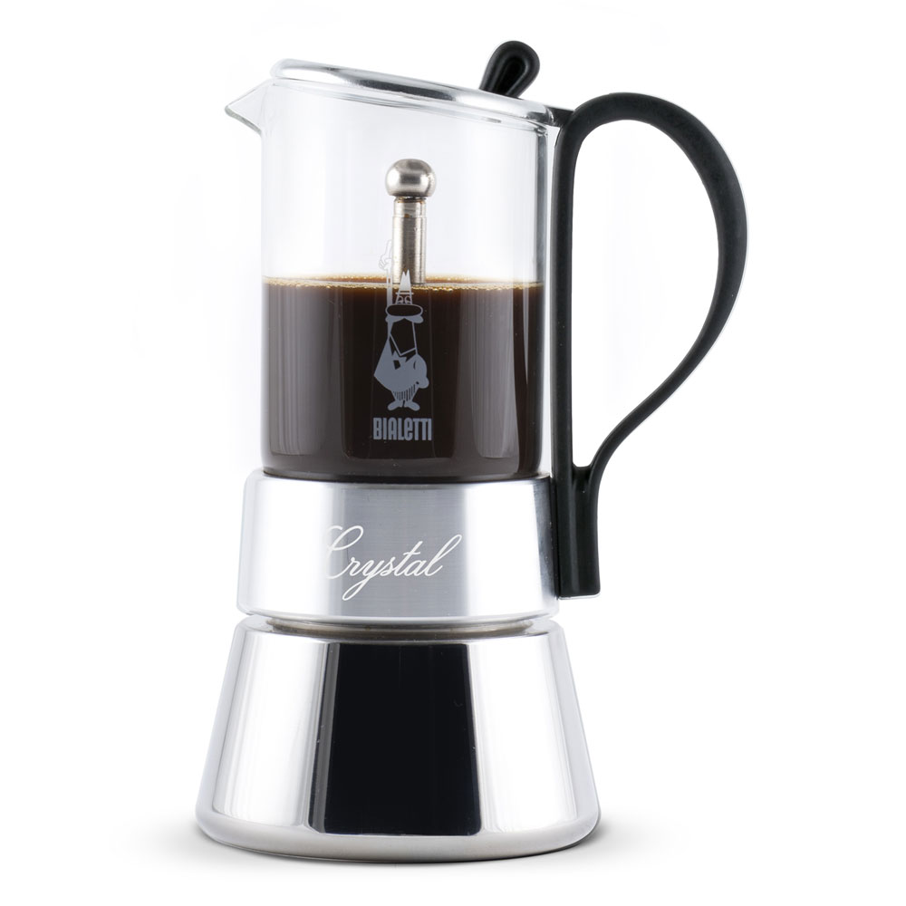 Гейзерная кофеварка Bialetti Crystal с прозрачным верхом в официальном ...