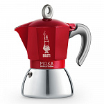 Гейзерная кофеварка Bialetti New Moka Induction Red