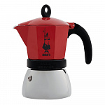 Гейзерная кофеварка Bialetti Moka Induction Red