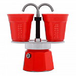 Гейзерная кофеварка Mini Express Strawberry с 2 стаканами